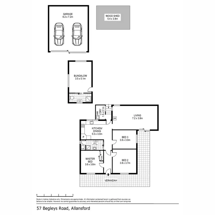Floorplan of Homely house listing, 57 Begleys Road, Allansford VIC 3277
