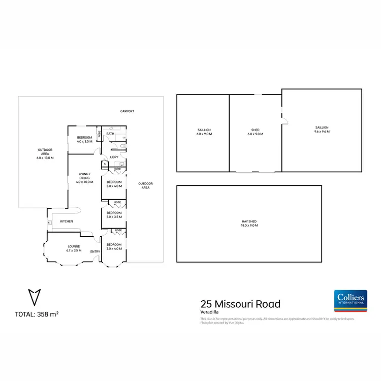 Floorplan of Homely rural property listing, 25 Missouri Road, Veradilla QLD 4347