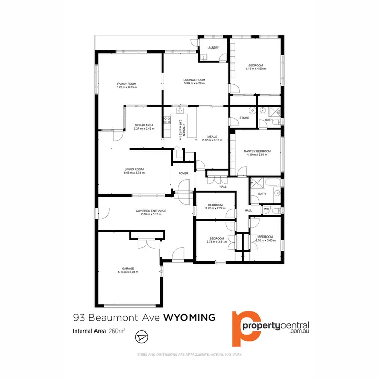 Floorplan of Homely house listing, 93 Beaumont Avenue, Wyoming NSW 2250