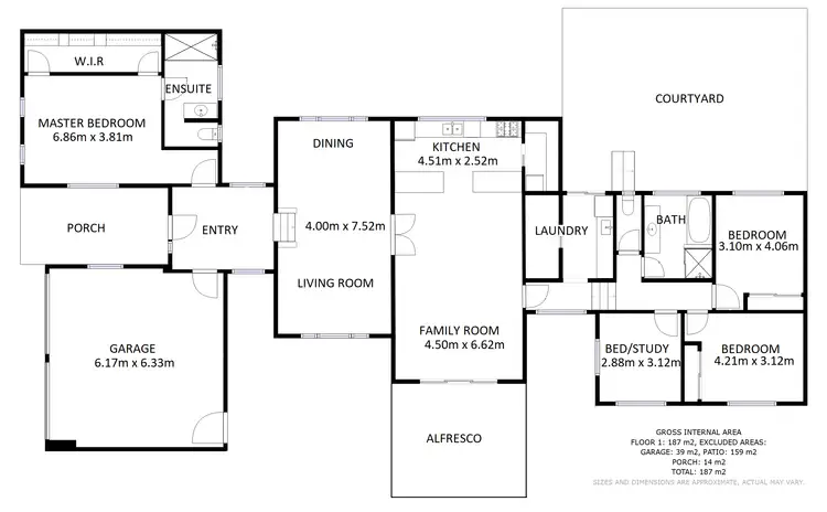 Floorplan of Homely house listing, 25 Yarralumla Drive, West Wodonga VIC 3690