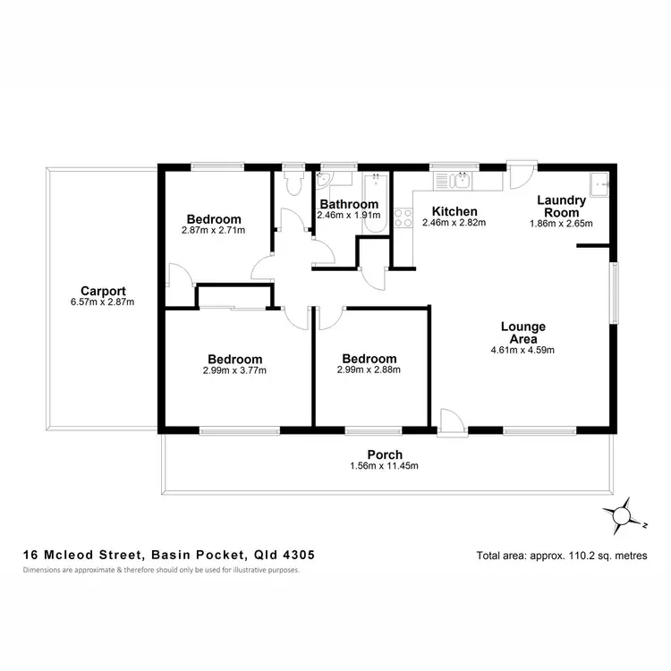 Floorplan of Homely house listing, 16 Mcleod Street, Basin Pocket QLD 4305