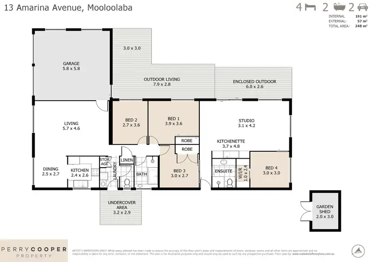 Floorplan of Homely house listing, 13 Amarina Avenue, Mooloolaba QLD 4557