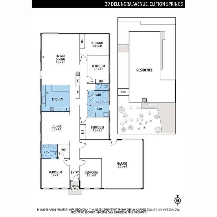 Floorplan of Homely house listing, 39 Delungra Avenue, Clifton Springs VIC 3222