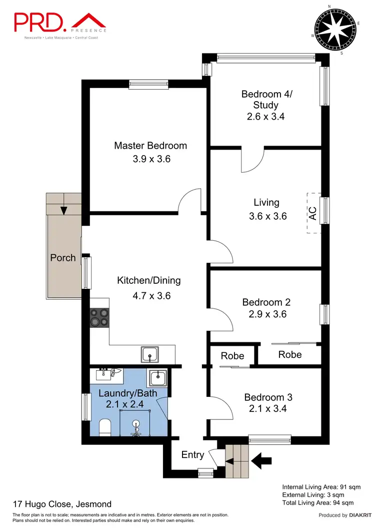 Floorplan of Homely house listing, 17 Hugo Close, Jesmond NSW 2299