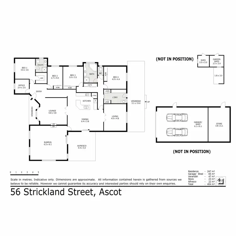 Floorplan of Homely house listing, 56 Strickland Street, Ascot VIC 3551