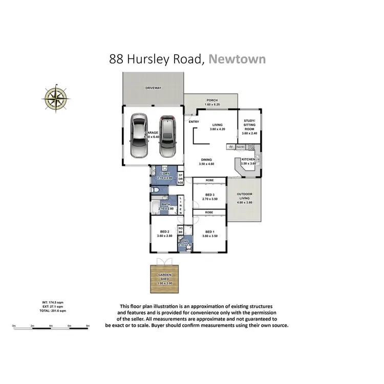 Floorplan of Homely house listing, 88 Hursley Road, Newtown QLD 4350
