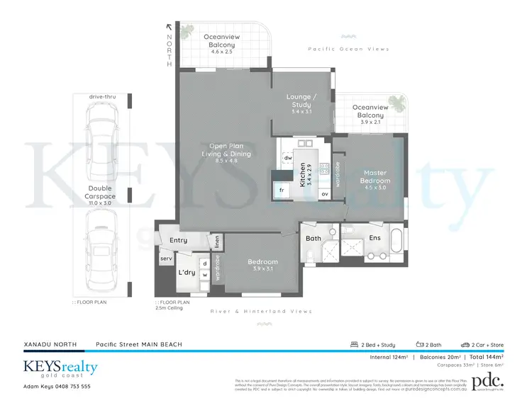 Floorplan of Homely apartment listing, 146/59 Pacific Street, Main Beach QLD 4217