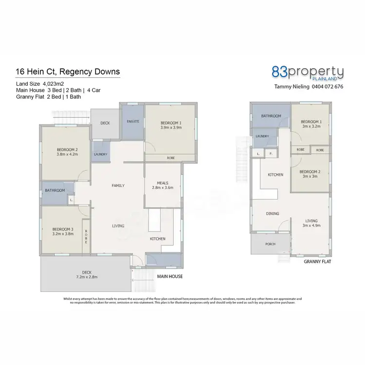 Floorplan of Homely house listing, 16 Hein Court, Regency Downs QLD 4341