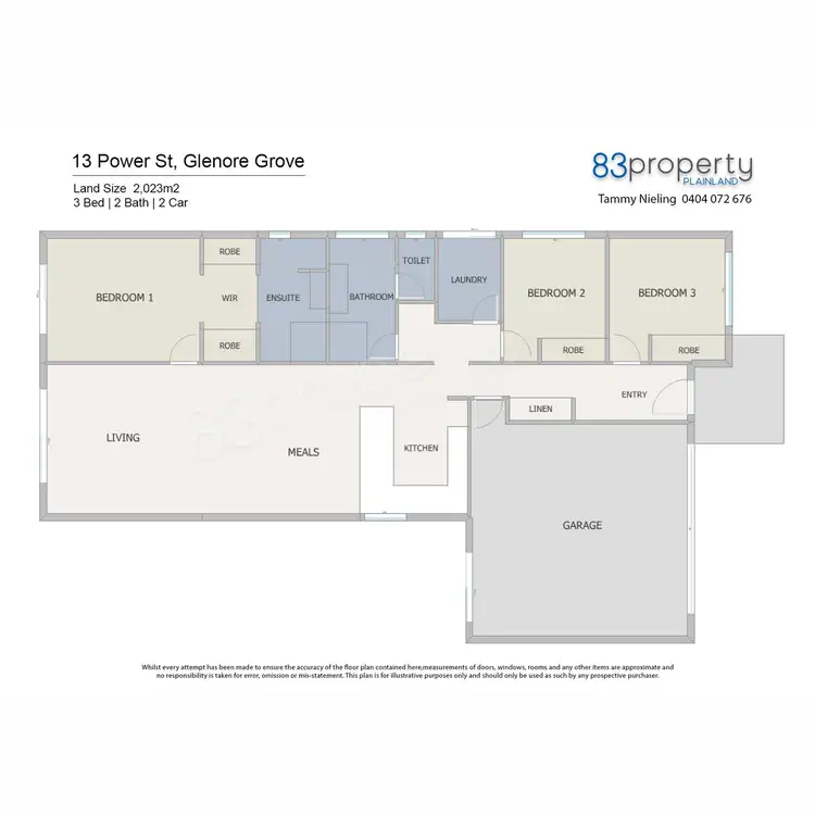 Floorplan of Homely house listing, 13 Power Street, Glenore Grove QLD 4342