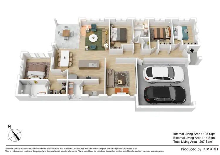 Floorplan of Homely house listing, 6 Esperance Court, Cooloola Cove QLD 4580