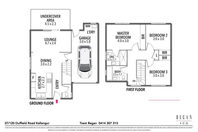 Floorplan of Homely townhouse listing, 37/120 Duffield Road, Kallangur QLD 4503