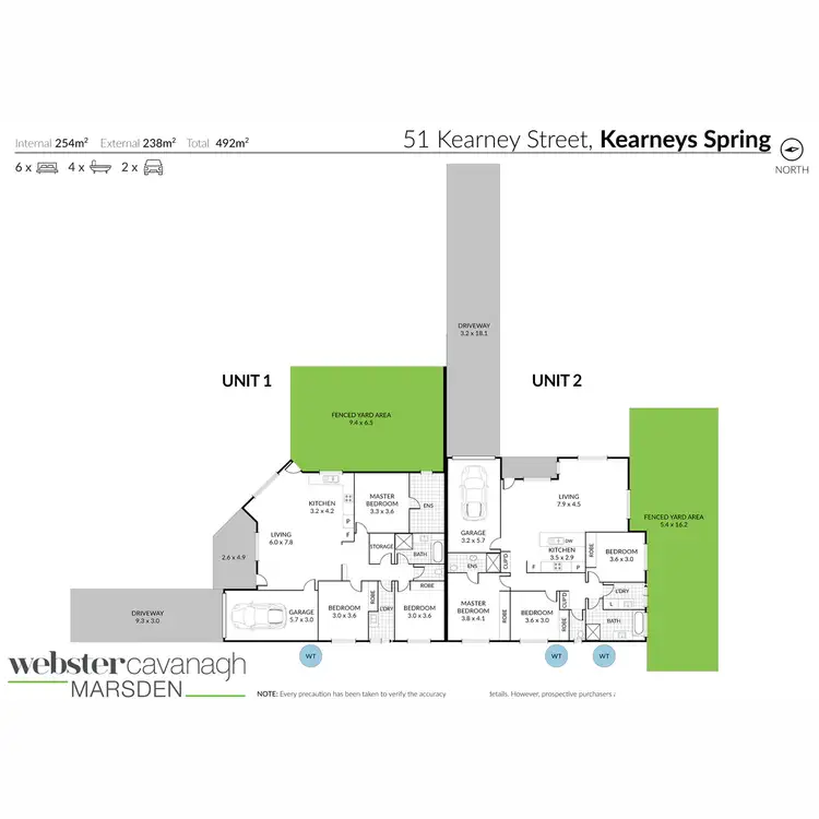 Floorplan of Homely block of units listing, 51 Kearney Street, Kearneys Spring QLD 4350