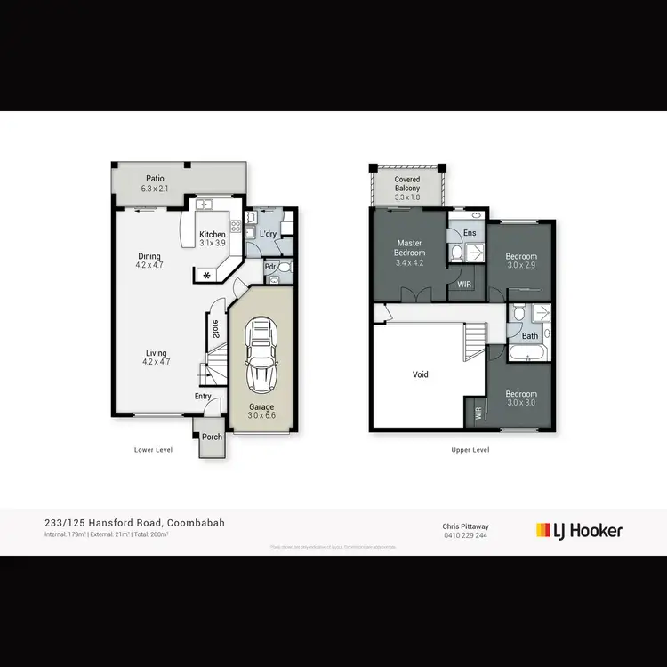 Floorplan of Homely townhouse listing, 233/125 Hansford Road, Coombabah QLD 4216