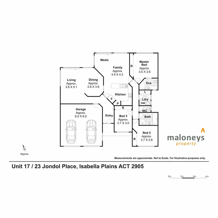 Floorplan of Homely townhouse listing, 17/23 Jondol Place, Isabella Plains ACT 2905