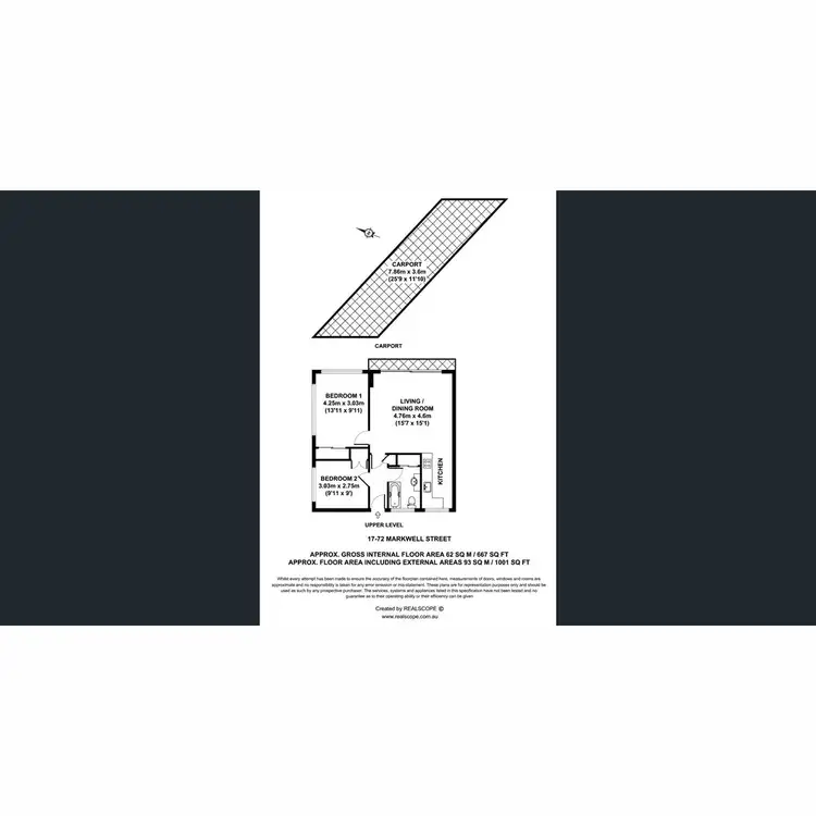 Floorplan of Homely apartment listing, 17/72 Markwell Street, Hamilton QLD 4007
