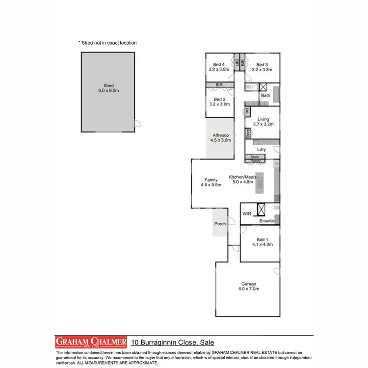 Floorplan of Homely house listing, 10 Burraginnin Close, Sale VIC 3850