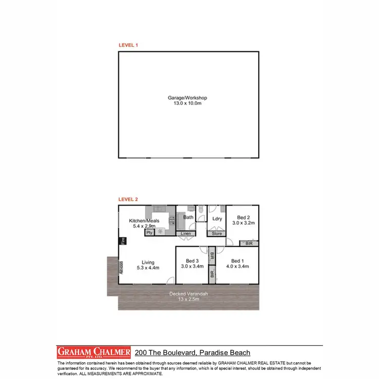 Floorplan of Homely house listing, 200 The Boulevard, Paradise Beach VIC 3851