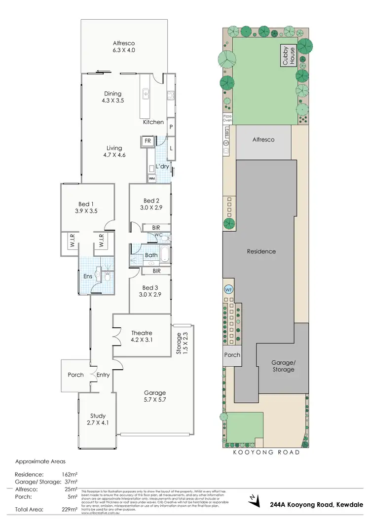 Floorplan of Homely house listing, 244A Kooyong Road, Kewdale WA 6105