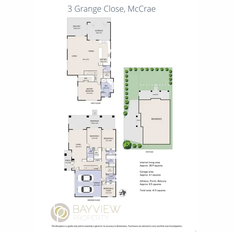 Floorplan of Homely house listing, 3 Grange Close, Mccrae VIC 3938