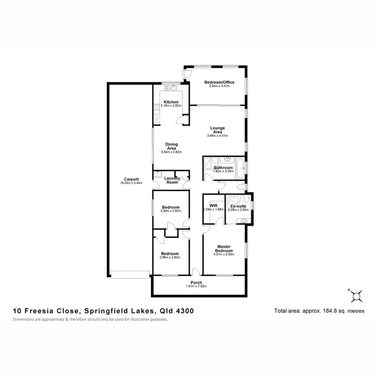 Floorplan of Homely house listing, 10 Freesia Close, Springfield Lakes QLD 4300