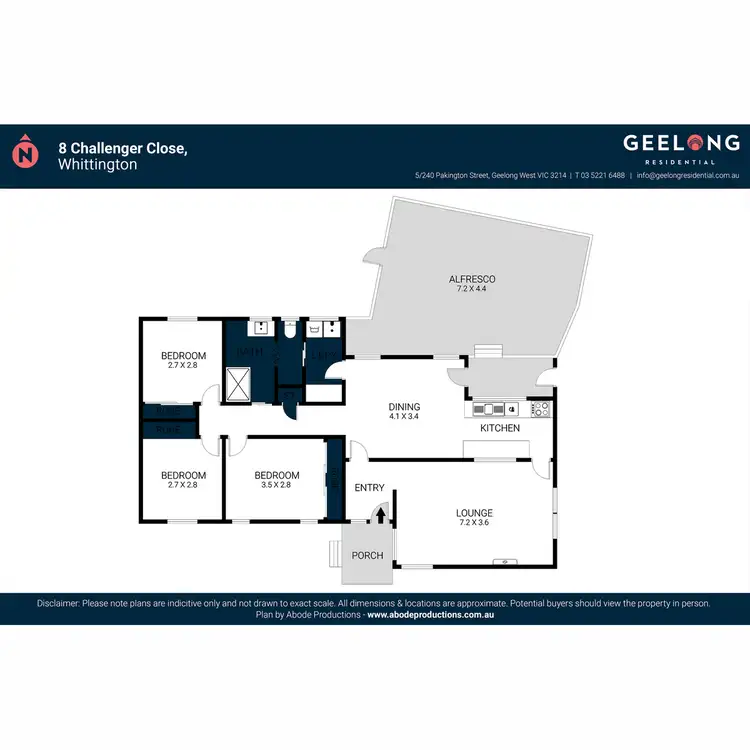 Floorplan of Homely house listing, 8 Challenger Close, Whittington VIC 3219