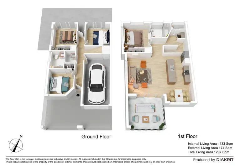 Floorplan of Homely townhouse listing, 29/28 Sedgemoor Street, Carseldine QLD 4034