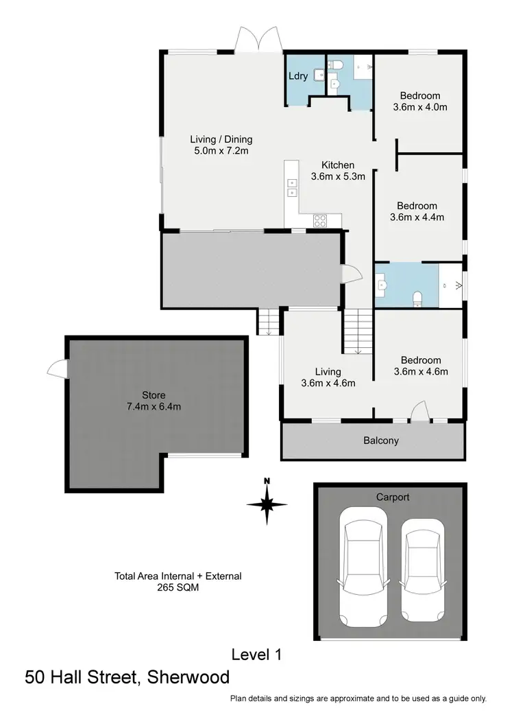 Floorplan of Homely house listing, 50 Hall Street, Sherwood QLD 4075