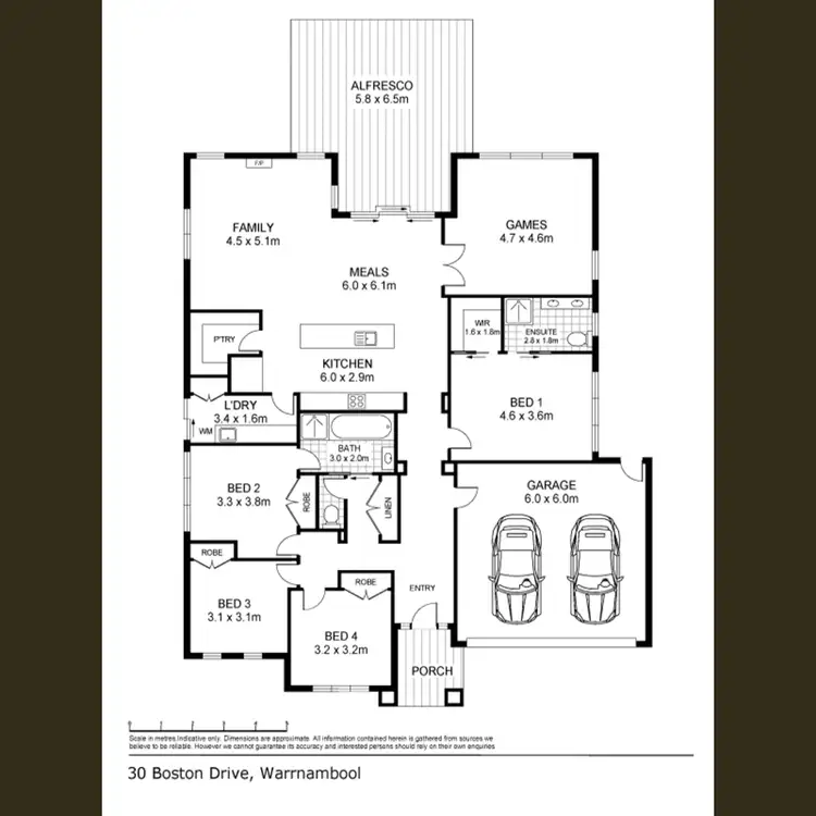 Floorplan of Homely house listing, 30 Boston Drive, Warrnambool VIC 3280