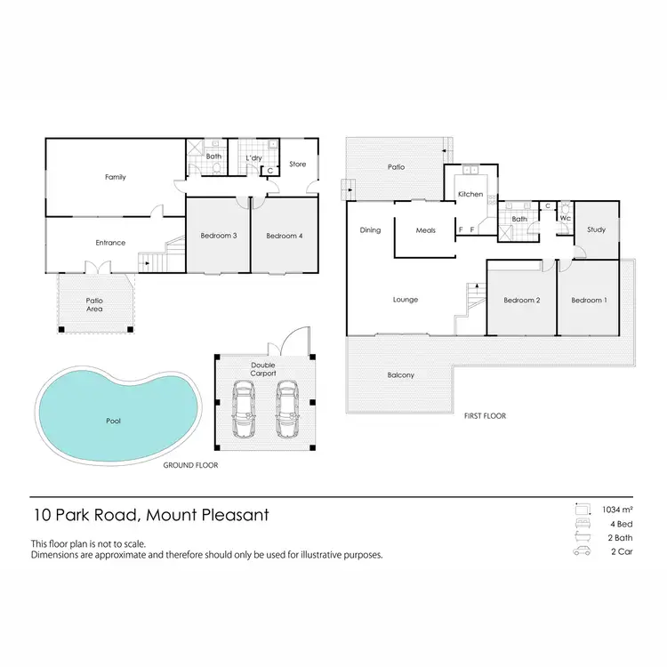 Floorplan of Homely house listing, 10 Park Road, Mount Pleasant WA 6153