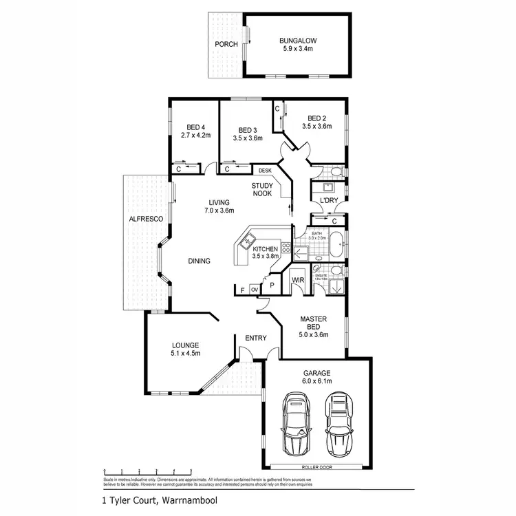 Floorplan of Homely house listing, 1 Tyler Court, Warrnambool VIC 3280