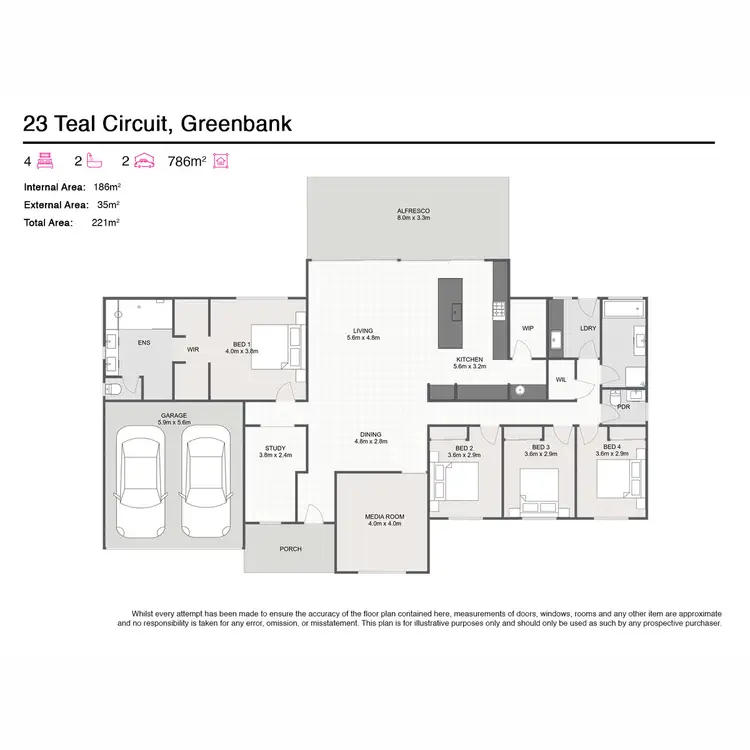 Floorplan of Homely house listing, 23 Teal Circuit, Greenbank QLD 4124