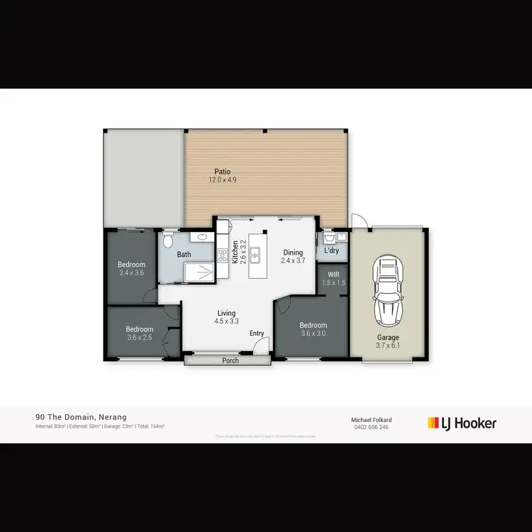Floorplan of Homely house listing, 90 The Domain, Nerang QLD 4211