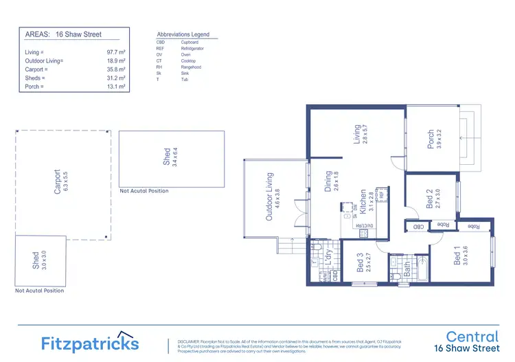 Floorplan of Homely house listing, 16 Shaw Street, Wagga Wagga NSW 2650