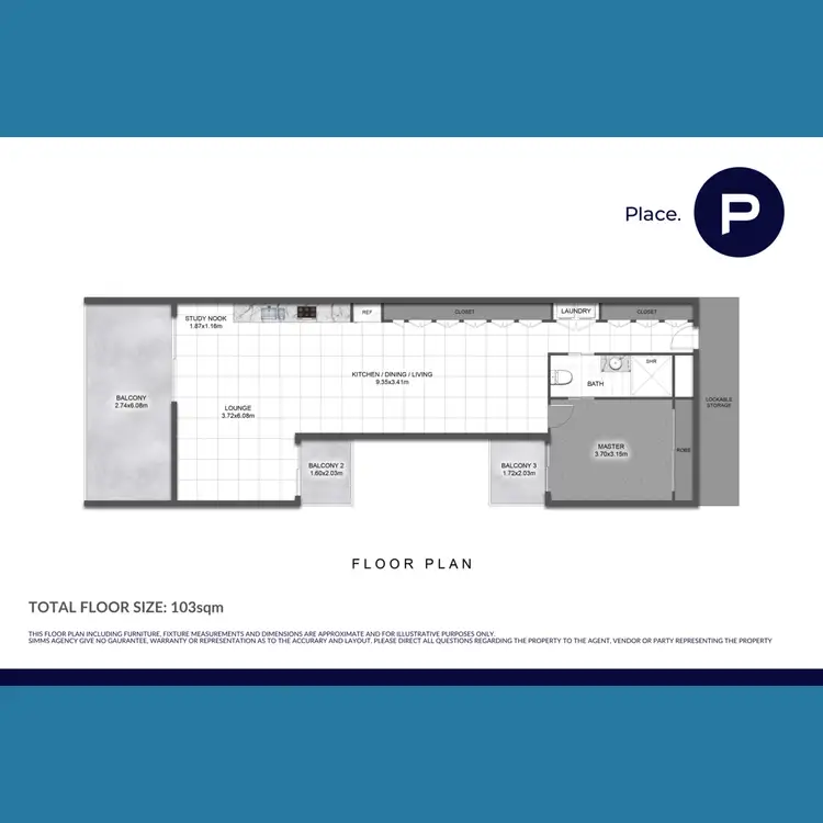 Floorplan of Homely apartment listing, 1/1147 Sandgate Road, Nundah QLD 4012