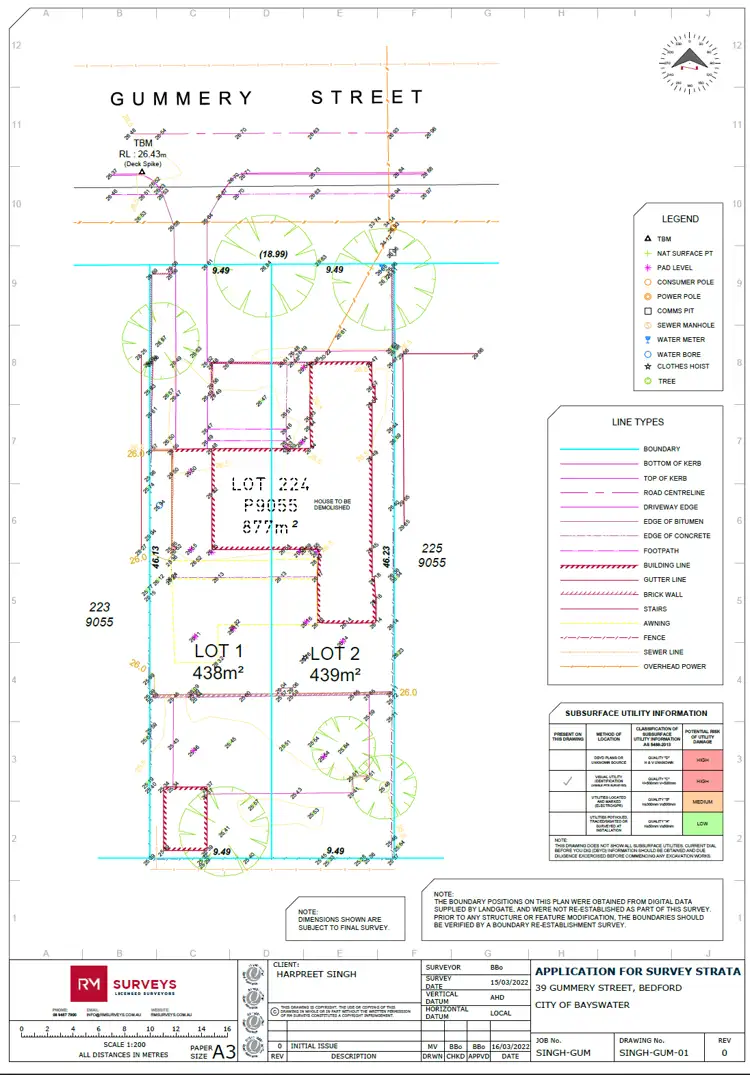 Floorplan of Homely land listing, 39A Gummery Street, Bedford WA 6052