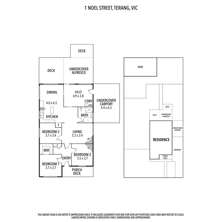 Floorplan of Homely house listing, 1 Noel Street, Terang VIC 3264