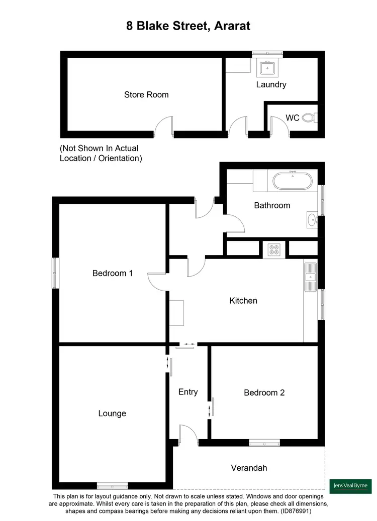 Floorplan of Homely house listing, 8 Blake Street, Ararat VIC 3377