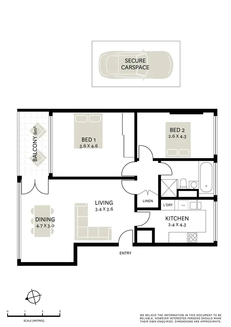 Floorplan of Homely apartment listing, 203/12 Ithaca Road, Elizabeth Bay NSW 2011