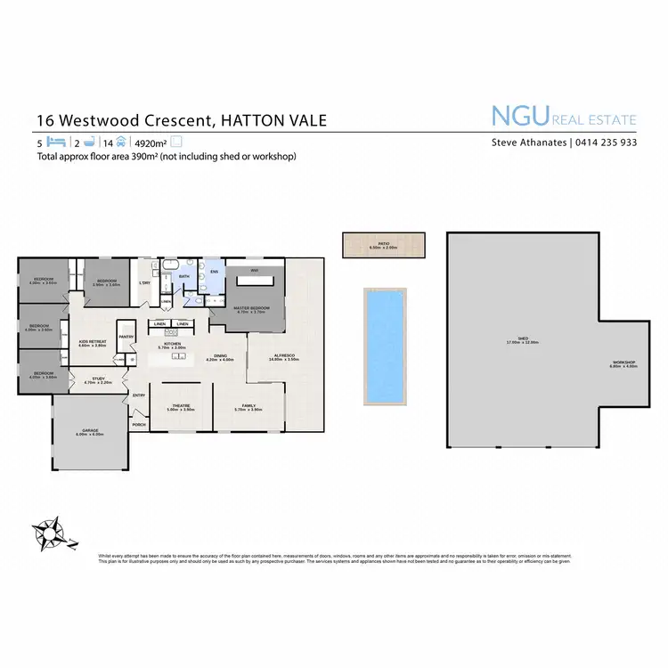 Floorplan of Homely house listing, 16 Westwood Crescent, Hatton Vale QLD 4341