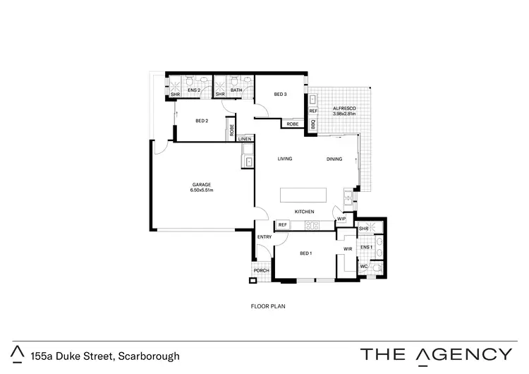 Floorplan of Homely house listing, 155a Duke Street, Scarborough WA 6019