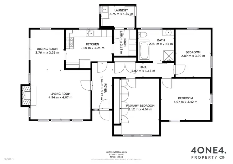 Floorplan of Homely house listing, 36 Walker Street, Rosetta TAS 7010