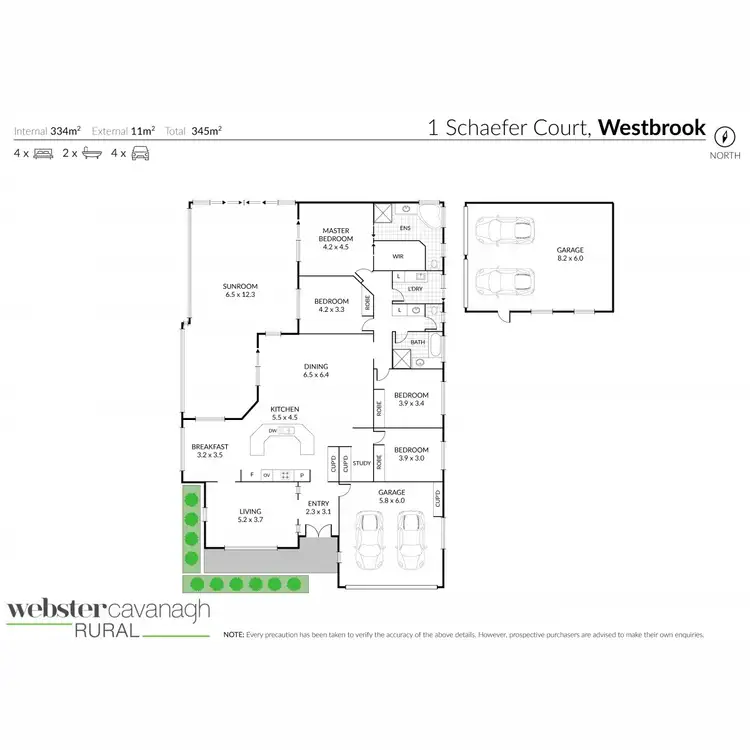 Floorplan of Homely house listing, 1 Schaefer Court, Westbrook QLD 4350