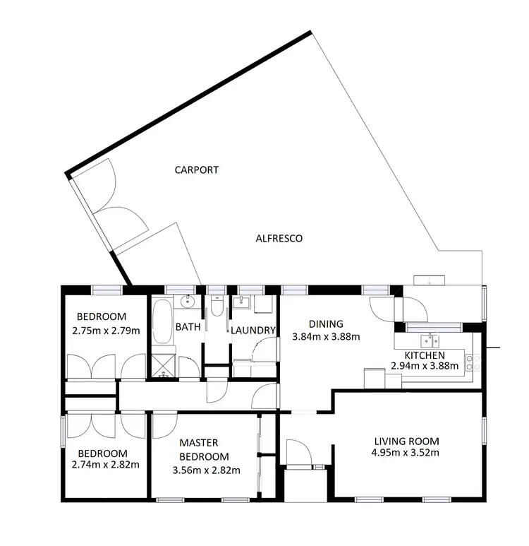 Floorplan of Homely house listing, 7 Sutton Court, Wodonga VIC 3690