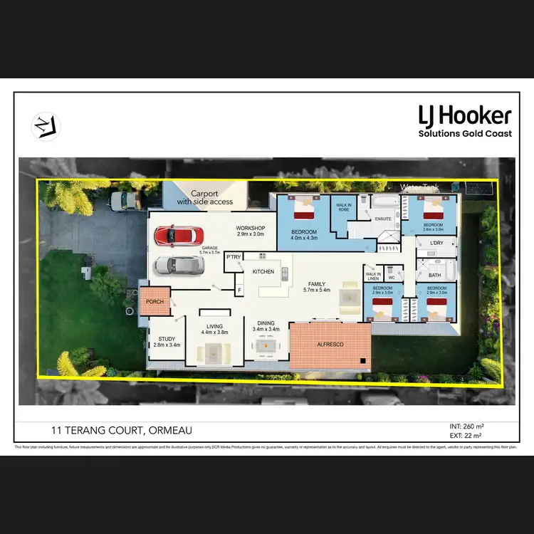 Floorplan of Homely house listing, 11 Terang Court, Ormeau QLD 4208