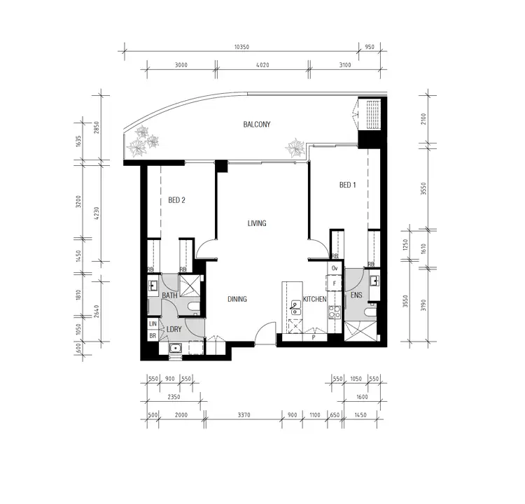 Floorplan of Homely apartment listing, 407/18 Hortus Way, Jolimont WA 6014