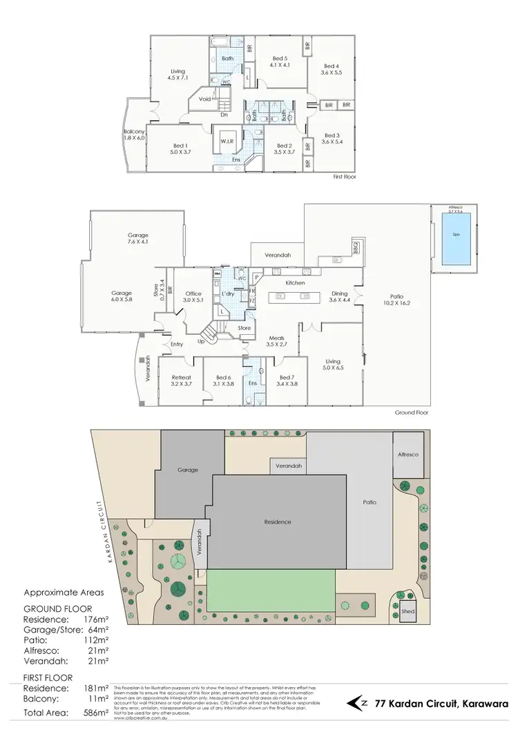 Floorplan of Homely house listing, 77 Kardan Circuit, Karawara WA 6152