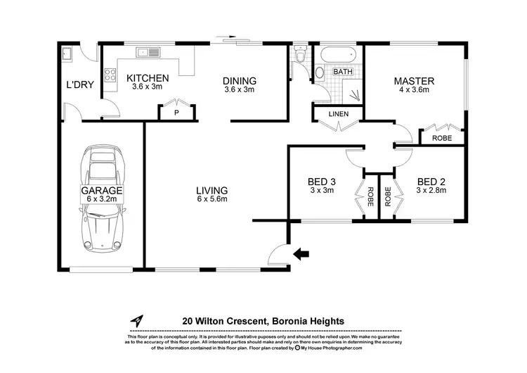 Floorplan of Homely house listing, 20 Wilton Crescent, Boronia Heights QLD 4124