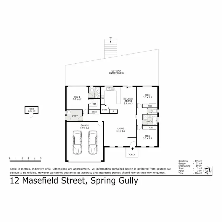 Floorplan of Homely house listing, 12 Masefield Street, Spring Gully VIC 3550