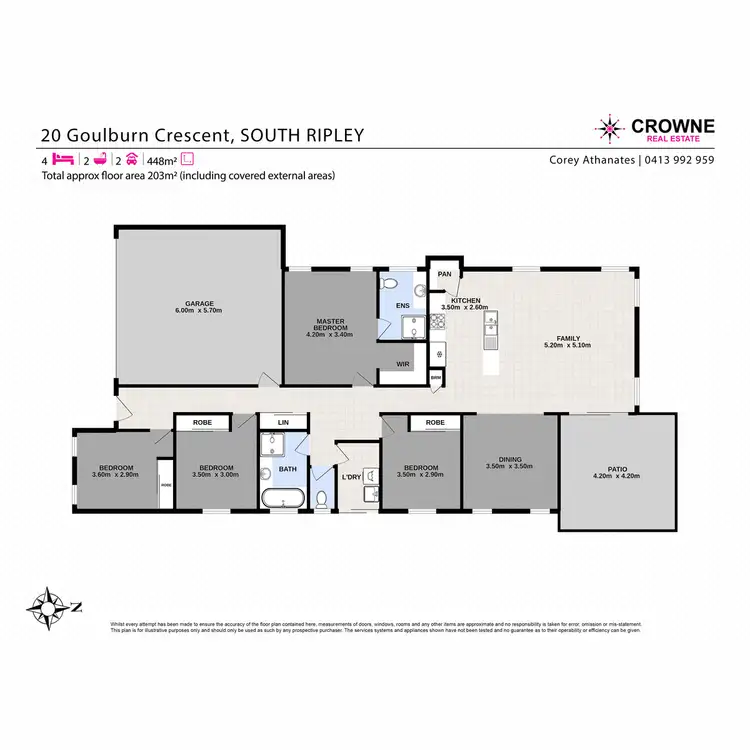 Floorplan of Homely house listing, 20 Goulburn Crescent, South Ripley QLD 4306
