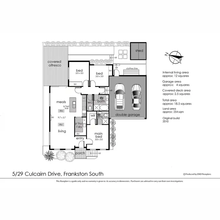 Floorplan of Homely unit listing, 5/29 Culcairn Drive, Frankston South VIC 3199